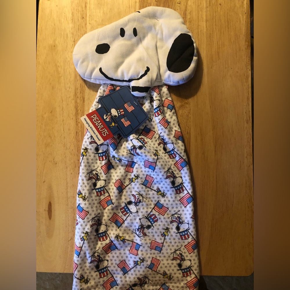 Snoopy Fourth of July Hanging Towel